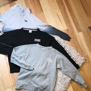 💥VS Pink super soft sweatshirts x3💥